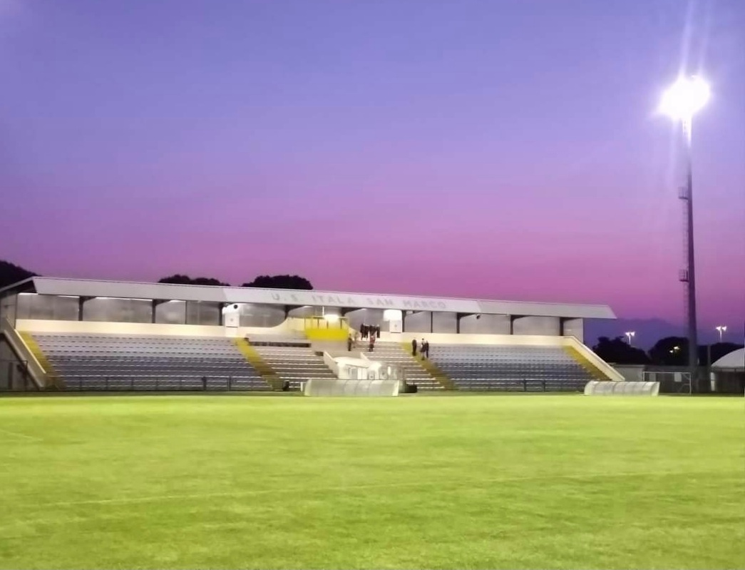 stadio ismgradisca al tramonto