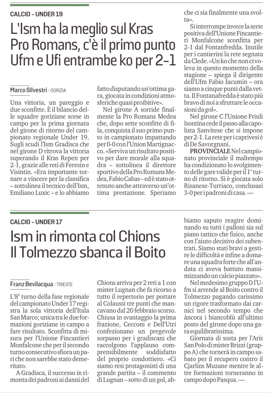 Il punto su U17 e U19